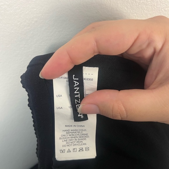 Jantzen GLAMOUR ONE PIECE black size 14 - Picture 5 of 6